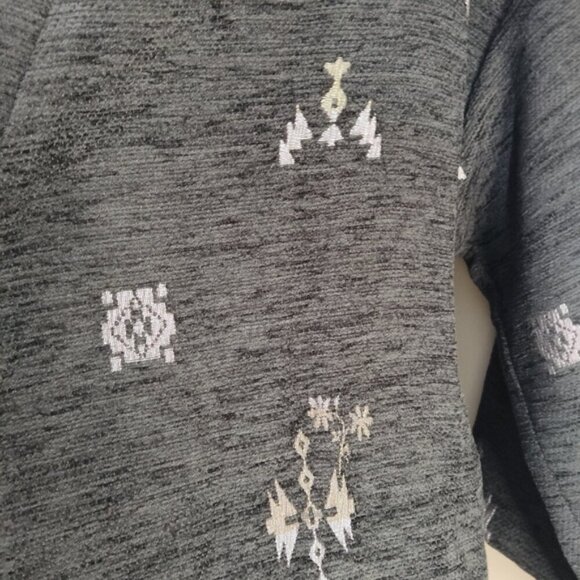 LA FEE MARABOUTEE Black textured Open Front Jacket 40 L - Picture 6 of 11